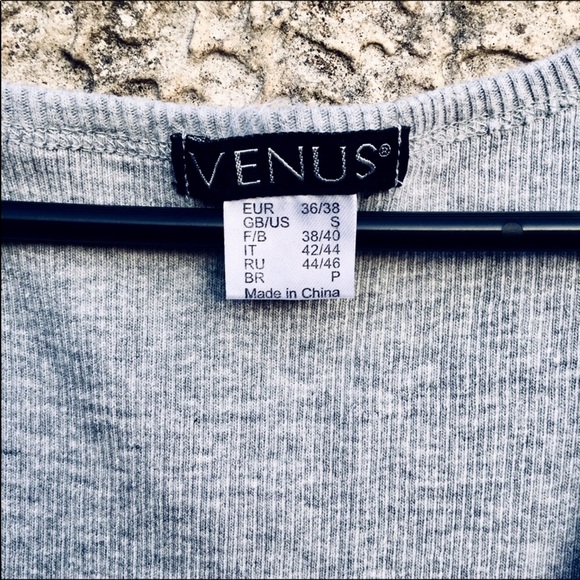 Tunic Tank Long Bodycon Grey VENUS - Picture 4 of 5